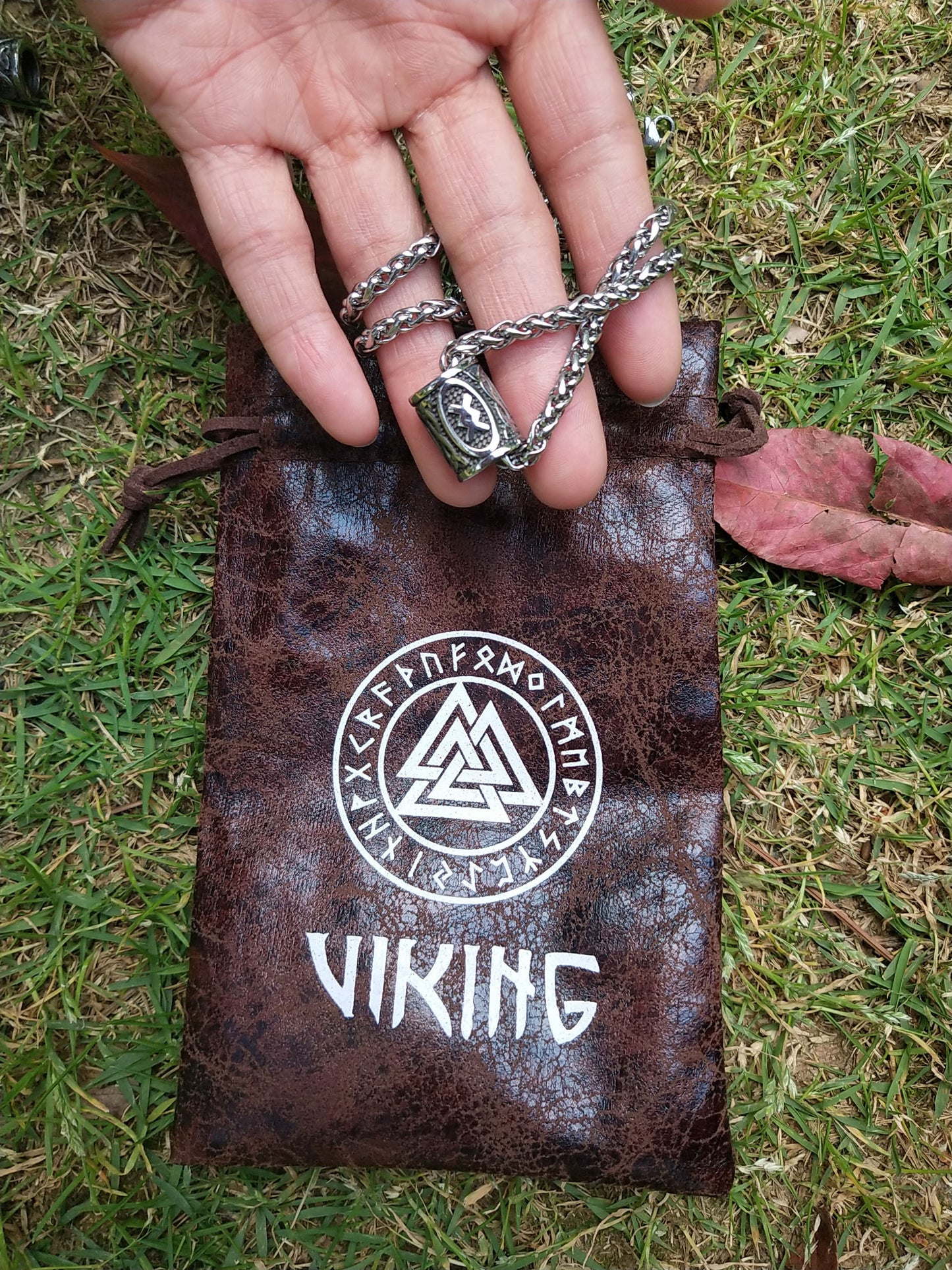 Corrente Viking Martelo do Thor c/ Amuleto Runa