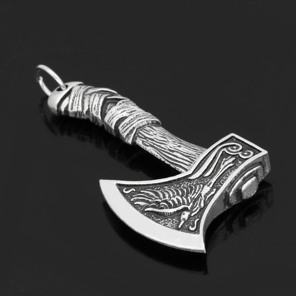 Corrente Viking Pingente Odin Amuleto Runa